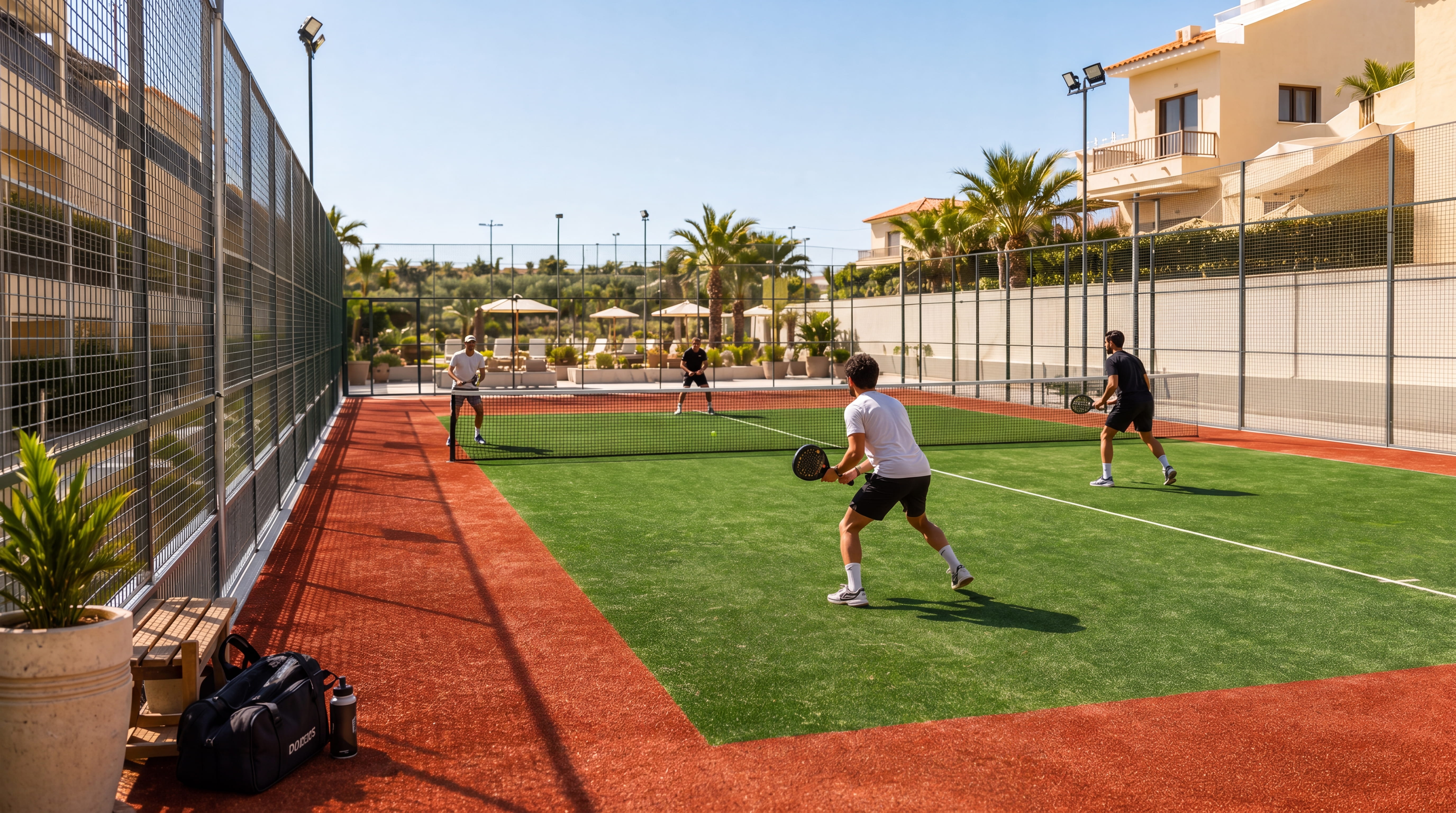 Padel court match play
